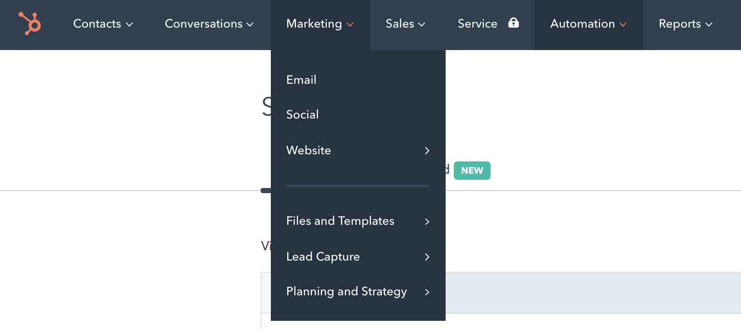 HubSpot Nav - Email Management